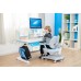 Children Kids Ergonomic Study Desk with Adjustable Double-Winged Swivel Chair Set